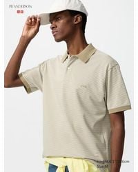 Uniqlo - Dry Piqué Polo Shirt (Narrow Striped) - Lyst