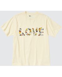 Uniqlo - Algodón PEACE FOR ALL Camiseta Estampado Gráfico (Peanuts) - Lyst