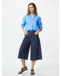 Uniqlo - Denim Culottes - Lyst