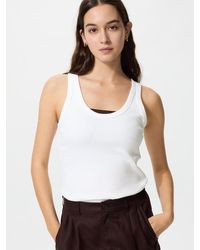 Uniqlo - Soft Ribbed Vest Top - Lyst