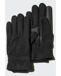 Uniqlo - Heattech Lined Gloves (Faux Suede) - Lyst