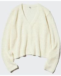 Uniqlo - Crochet V Neck Cardigan - Lyst