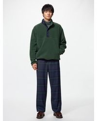 Uniqlo - Flannel Easy Ankle Trousers (Checked) - Lyst