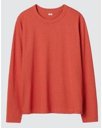Uniqlo - 100% Supima Cotton T-Shirt (Long Sleeve) - Lyst