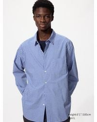 Uniqlo - Broadcloth Regular Fit Shirt (Regular Collar, Check) - Lyst