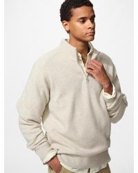 Uniqlo - Soufflé Yarn Half-Zip Jumper - Lyst