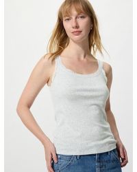 Uniqlo - Soft Modal Sleeveless Top (Lace Pointelle) - Lyst