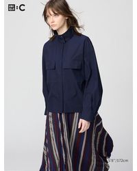 Uniqlo - Camicia Cotone Colletto Alla Coreana - Lyst