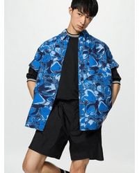 Uniqlo - Oxford Oversized Shirt (Short Sleeve, Floral) - Lyst