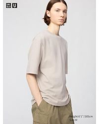 Uniqlo - Airism Cotton Oversized Crew Neck T-Shirt - Lyst