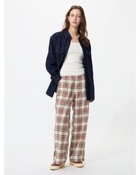 Uniqlo - Flannel Easy Trousers (Checked) - Lyst