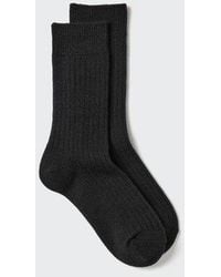 Uniqlo - Heattech Geribde Sokken - Lyst