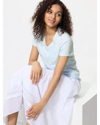Uniqlo - Slub Jersey V Neck T-Shirt - Lyst