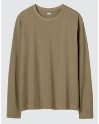 Uniqlo - 100% Supima Cotton T-Shirt (Long Sleeve) - Lyst