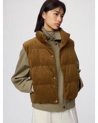 Uniqlo - Padded Corduroy Vest - Lyst