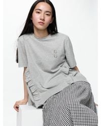 Uniqlo - Frill T-Shirt - Lyst