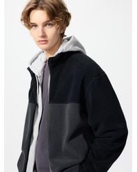 Uniqlo - Fleece Full-Zip Jacket (Colour Block) - Lyst