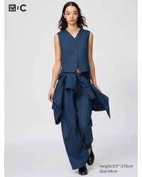 Uniqlo - 100% Premium Linen Trousers - Lyst