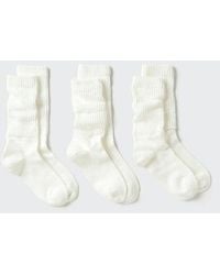 Uniqlo - Slouch Socks (3 Pairs) - Lyst