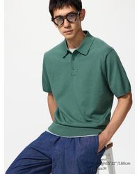 Uniqlo - Washable Knit Polo Jumper (Short Sleeve) - Lyst