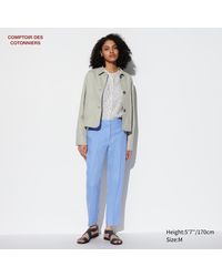 Uniqlo - Leinen hose in 7/8-länge (tapered fit) - Lyst