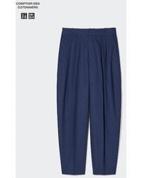 Uniqlo - Pantalón Lino Mezcla Barrel Leg - Lyst