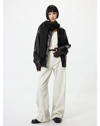 Uniqlo - High Rise Wide Jeans (Shorter) - Lyst