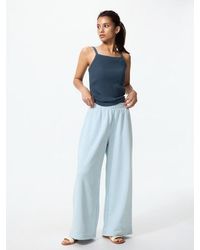 Uniqlo - Sweat Wide Trousers (Shorter) - Lyst
