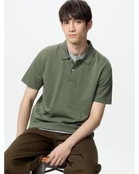 Uniqlo - Airism Cotton Piqué Polo Shirt - Lyst