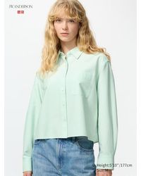 Uniqlo - Camisa Oxford Cuadrada - Lyst