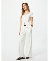 Uniqlo - Smart Pleated Wide Trousers (Longer) - Lyst