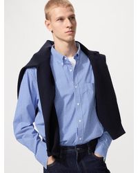 Uniqlo - Broadcloth Regular Fit Shirt (Button-Down Collar, Check) - Lyst