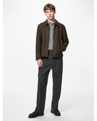 Uniqlo - Pleated Wide Trousers (Brushed Jersey) - Lyst