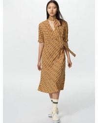 Uniqlo - Bow Tie Dress (Short Sleeve, Printed) - Lyst