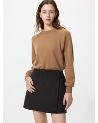 Uniqlo - Double-Faced Wool Blend Mini Skirt - Lyst