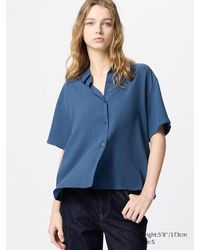Uniqlo - Viskose Bluse (Kurzarm) - Lyst