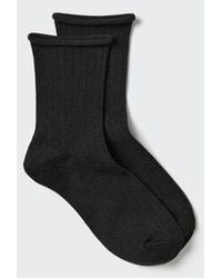 Uniqlo - Heattech Socks (Ribbed Cuff Roll) - Lyst