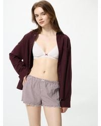 Uniqlo - Cotton Boxer Easy Shorts (Gingham) - Lyst