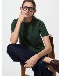 Uniqlo - Washed Cotton Boxy T-Shirt - Lyst