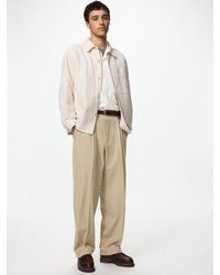 Uniqlo - Pleated Wide Trousers - Lyst