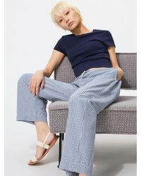 Uniqlo - Easy Trousers (Gingham) - Lyst