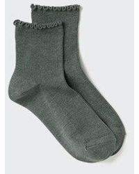 Uniqlo - Heattech Socks (Crew Frill) - Lyst