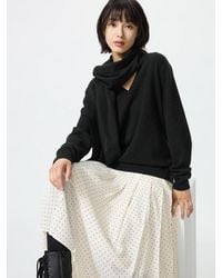 Uniqlo - 100% Cashmere V Neck Jumper - Lyst