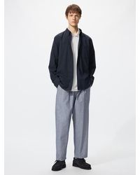 Uniqlo - Linen Blend Easy Ankle Trousers (Striped) - Lyst