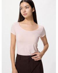 Uniqlo - Airism Scoop Neck T-Shirt - Lyst