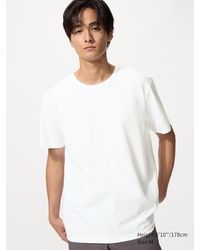 Uniqlo - Airism Cotton Crew Neck T-Shirt - Lyst