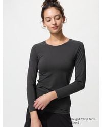 Uniqlo - Maglia Termica Heattech Girocollo - Lyst