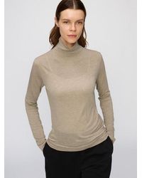 Uniqlo - Heattech Extra Warm Cashmere Blend Turtleneck T-Shirt (Long Sleeve) - Lyst