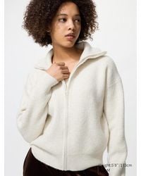 Uniqlo - Cardigan Filato Soffice Con Zip - Lyst