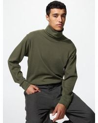 Uniqlo - Soft Brushed Turtleneck T-Shirt (Long Sleeve) - Lyst